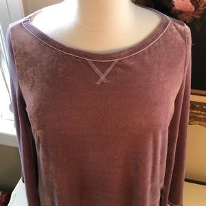 Dusty Pink Velour Tunic